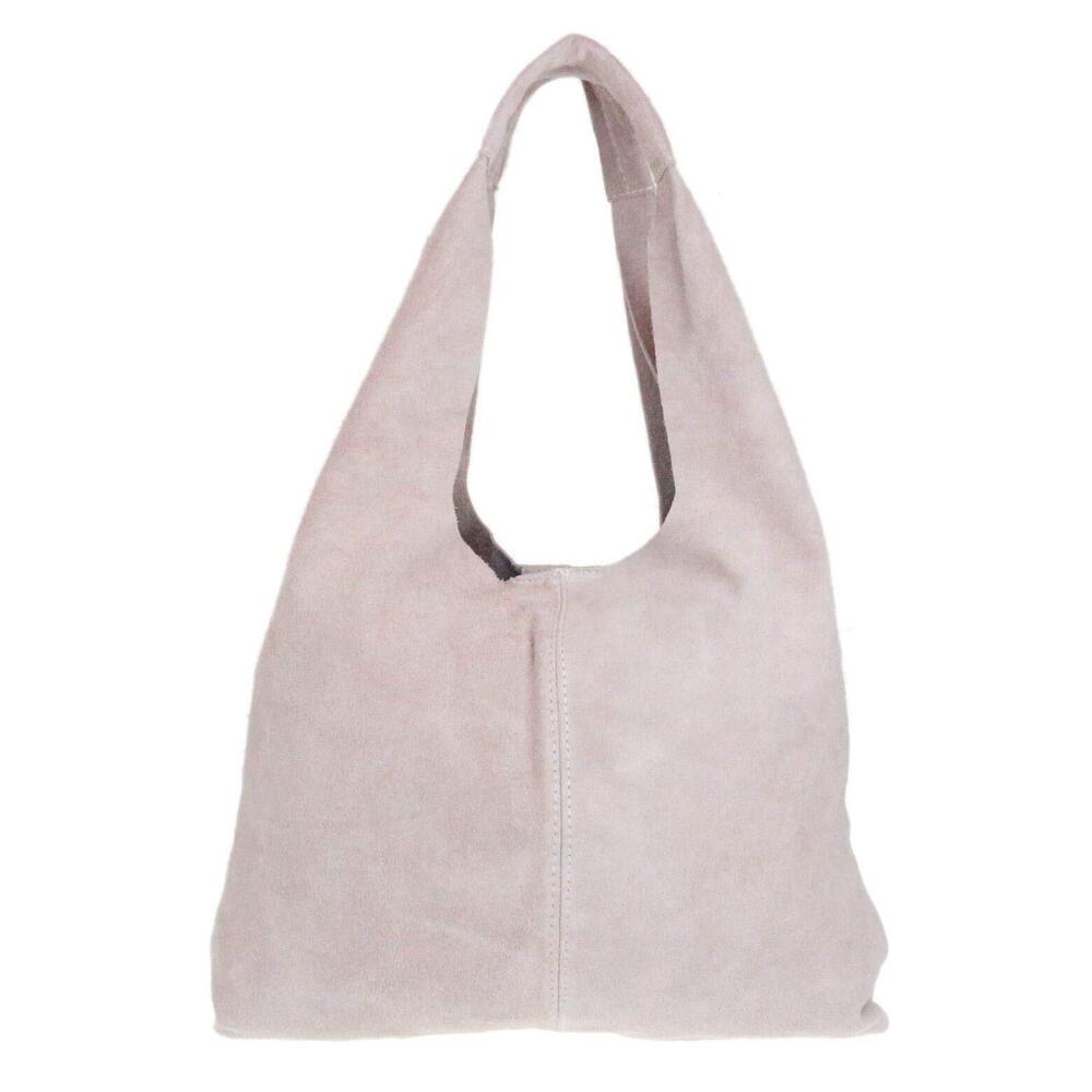 6418 Plain Open Shoulder Bag Pinky Nude